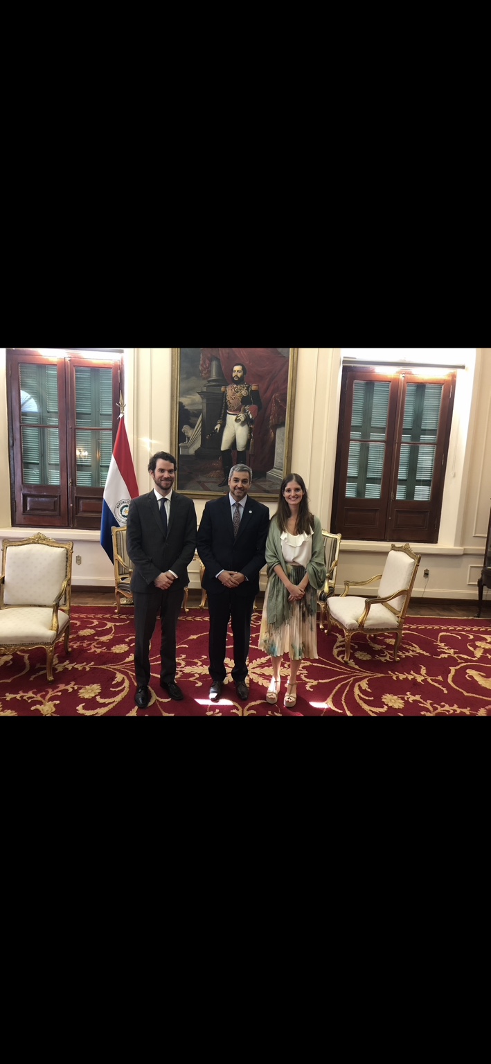 With President Mario Abdo Benítez · Presidential Palace, Paraguay