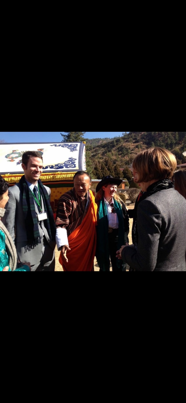 With Prime Minister Jigme Y. Thinley · Thimphu, Bhutan