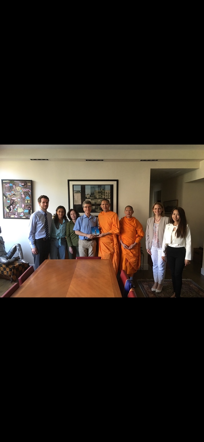 Buddhist economics and business practices with my mentor Jeff Sachs and colleagues · New York